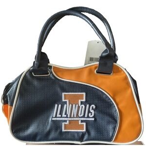 University Of Illinois Bowler Purse Fighting Illini Little Earth 13 by 8" NCAA